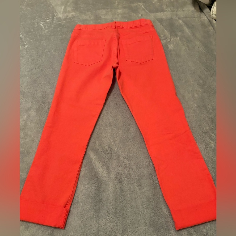 J. crew Stretch Matchstick coral jeans nwot Size 29 - Picture 3 of 10